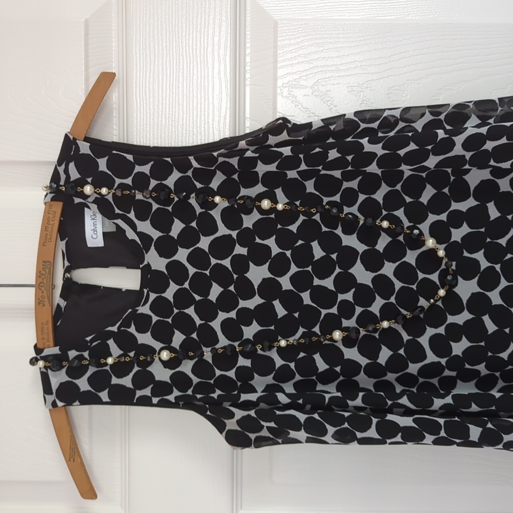 Like New Calvin Klein Polka Dot Dress 4P